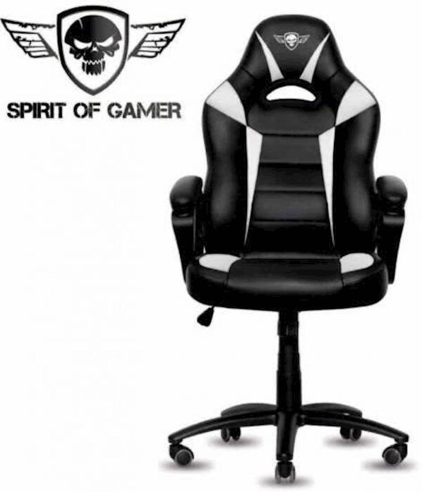 Gaming stolica Spirit of gamer FIGHTER crno-bijela_0