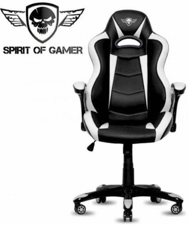 Gaming stolica Spirit of gamer RACING crno-bijela_0