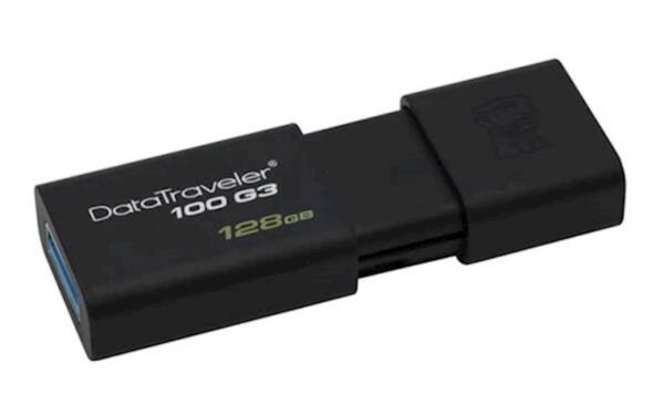 USB Kingston 128GB DT100G3, 3.0, crni_0