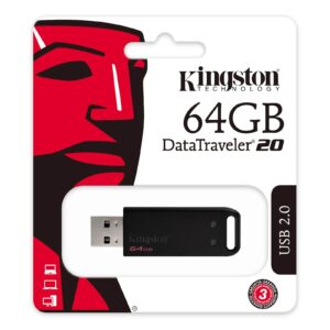 USB Kingston 64GB DT20 USB 2.0, crne boje, bez poklopca_0