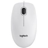 LOGITECH B100 Corded Mouse - WHITE - USB - B2B_0