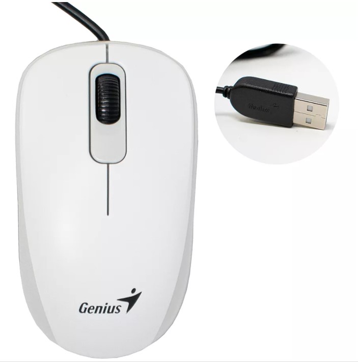Genius miš DX-110 USB bijeli 1.000 DPI USB_1