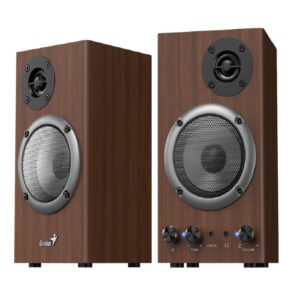 Genius zvučnici HF500B, wood16w, 75dB, 3.5mm, 100V-240Vbass control, tone control_0