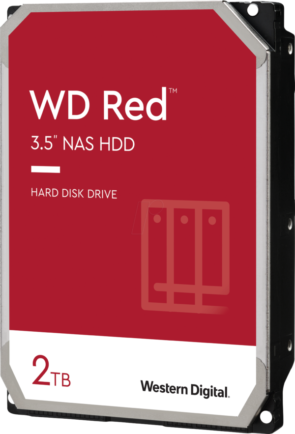WD HDD 2TB SATA3 256MB RedRed IntelliPower 256MB,For NAS Systems_0
