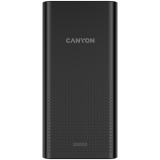 CANYON PB-2001, Power bank 20000mAh Li-poly battery, Input 5V/2A , Output 5V/2.1A(Max), 144*69*28.5mm, 0.440Kg, Black_0
