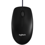 LOGITECH B100 Corded Mouse - BLACK - USB - B2B_0