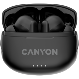 CANYON TWS-8, Bluetooth headset, with microphone, with ENC, BT V5.3 JL 6976D4, Frequence Response:20Hz-20kHz, battery EarBud 40mAh*2+Charging Case 470mAh, type-C cable length 0.24m, Size: 59*48.8*25.5mm, 0.041kg, Black_0