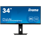 IIYAMA Monitor XUB3493WQSU-B5 34” IPS 3440 x 1440 @75Hz 21:9, 400 cd/m², 4ms, 1000:1, HDMI, DP, USB, height, swivel, tilt, HDCP, Speakers, VESA_0