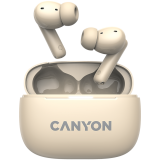 CANYON OnGo TWS-10 ANC+ENC, Bluetooth Headset, microphone, BT v5.3 BT8922F, Frequence Response:20Hz-20kHz, battery Earbud 40mAh*2+Charging case 500mAH, type-C cable length 24cm,size 63.97*47.47*26.5mm 42.5g, Beige_0