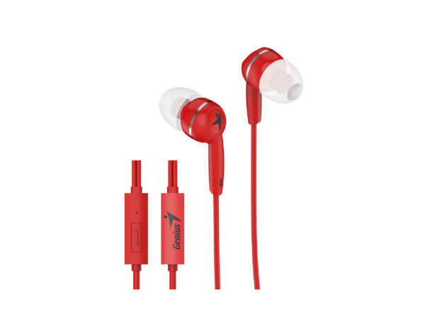Genius slušalice HS-M320 crven in-ear, 3.5mm, mikrofon, 1.1m 20 Hz- 20K Hz, 88dB_0