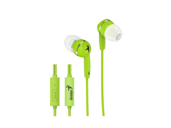 Genius slušalice HS-M320 zelen in-ear, 3.5mm, mikrofon, 1.1m 20 Hz- 20K Hz, 88dB_0