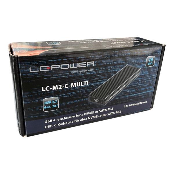 LC-Power LC-M2-C-MULTI-2USB 3.2 Gen. 2x1 Type C M.2SSD Enclosure,SATA&nvme_1