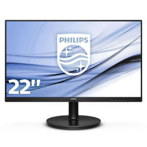 Monitor LED Philips 221V8/00 , V-line, 21.5" 1920x1080 at 75Hz, 16:9, VA, 4000:1, 4ms, 200nits, 178/178, Anti-glare, 3H, Black, Tilt, Bezel Less VESA, VGA, HDMI, 3 Years_0