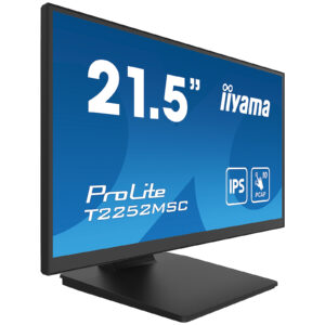 IIYAMA Monitor LED T2252MSC-B2 21.5" IPS TOUCH Capacitive 1920 x 1080, 250 cd/m², 1000:1, 5ms, Touch points 10, Touch method stylus, finger, glove, Touch interface USB, HDMI x1, DisplayPort x1, Speakers 2 x 1W, Tilt, VESA_0