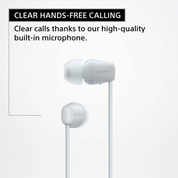 Sony slusalice WIC100, bijelein-Ear; Bluetooth; sa mikrofon_5