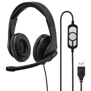 Slušalice Hama HS-USB300 PC Office Headset Black_0