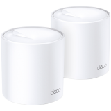 TP-Link Deco X20(2-pack) AX1800 Whole-Home Mesh Wi-Fi System, Wi-Fi 6, Qualcomm 1GHz Quad-core CPU, 1201Mbps at 5GHz+574Mbps at 2.4GHz, 2 Gigabit Ports, 4 internal antennas, Downlink and Uplink OFDMA, MU-MIMO, 1024QAM, Beamforming, HomeCare,150+ dev_0