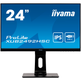 IIYAMA Monitor LED XUB2492HSC-B1 USB-C, 23.8" IPS, 1920 x 1080 @75Hz, 250 cd/m², 4ms, sRGB: 99%, HDMI, DP, USB, USB-C x1 (Power delivery 65W), height, swivel, tilt, pivot, Speakers_0