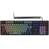 LORGAR Azar 514, Wired mechanical gaming keyboard, RGB backlight, 1680000 colour variations, 18 modes, keys number: 104, 50M clicks, linear dream switches, spring cable up to 3.4m, ABS plastic+metal, magnetic cover, 450*136*39mm, 1.17kg, black, EN layout_0
