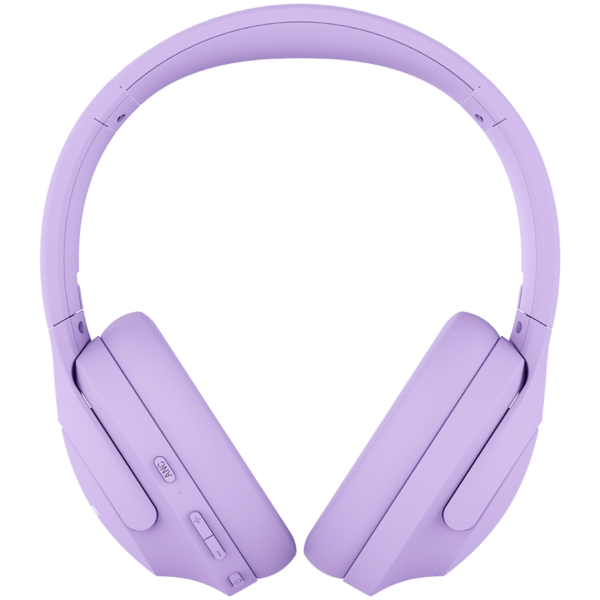 CANYON OnRiff 10, Canyon Bluetooth headset,with microphone,with Active Noise Cancellation function, BT V5.3 AC7006, battery 300mAh, Type-C charging plug, PU material, size:175*200*84mm, charging cable 80cm and audio cable 150cm, Purple, weight:253g_0
