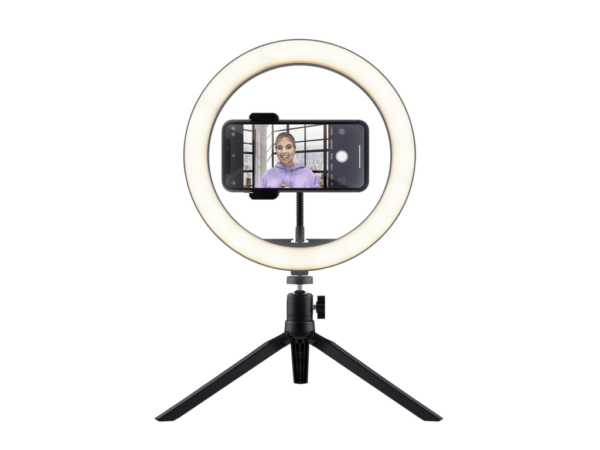 Trust Maku streaming kit 2in1 Ring light + green screen tripod, webcam mount, phone clamp_3