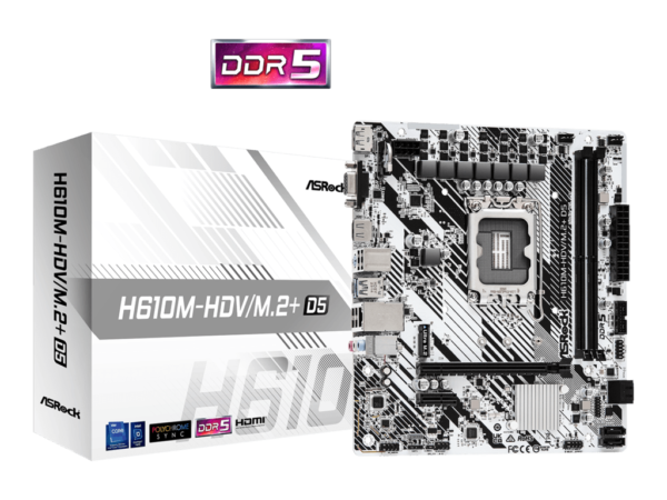 ASROCK MB H610M HDV/M.2+ DDR5 Intel, micro ATX_0