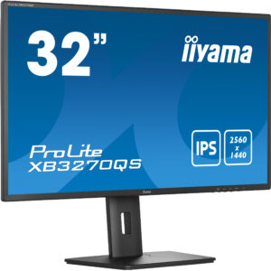 IIYAMA 32" IPS-panel, 2560x1440, 250cd/m², 4ms, 15cm Height Adj. Stand, Speakers, DisplayPort, HDMI, DVI_0