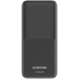 CANYON PB-1010, Power bank 10000mAh Li-pol battery with 2pcs Build-in Cable, Input: TYPE-C: 5V3A/9V2A 18WMicro USB: 5V2A/9V2A 18W Output: TYPE-C: 5V3A/9V2.2A 20WUSB-A: 4.5V5A ,5V4.5A, 5V3A,9V2A ,12V1.5A 22.5WTYPE-C cable: 4.5V5A ,5V4.5A, 5V3A,_0