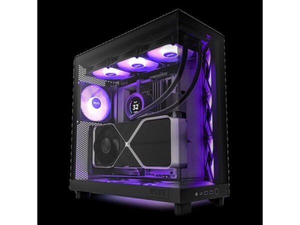NZXT CASE H6 FLOW BLACK RGB mini-ITX, Micro-ATX, ATX, Mid-tower, 3x RGB fan_0