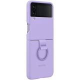 Samsung Galaxy Z Flip4 Silicone Cover with Ring Bora Purple_0