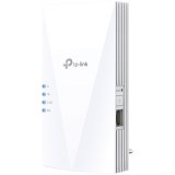 TP-Link RE500X AX1500 Wi-Fi 6 Range Extender, 300 Mbps at 2.4 GHz + 1201 Mbps at 5 GHz, 2 × Internal Antennas, 1 × Gigabit Port, Broadcom 1.5GHz Tri-Core CPU, 1024 QAM, Wall Plugged, Tether App, WPS, RE/AP Mode, OneMesh, Beamforming, MU-MIMO, OFDMA_0