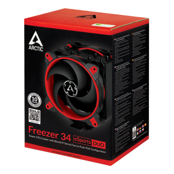 Freezer 34 eSports DUO - RedCPU Cooler with BioniXP-Series Fans,LGA1700 Kit included_4