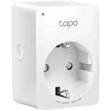 TP-Link Tapo P100(1-pack) Mini Smart Wi-Fi Socket, 220-240 V, 50/60 Hz, Max Load 10 A, 1200W, , 2.4 GHz Wi-Fi, Bluetooth 4.2 (onboarding only), 802.11 b/g/n, Amazon Certified for Humans (FFS), Voice Control (works with Amazon Alexa and Google As.)_0