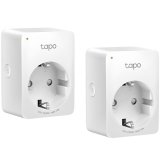 TP-Link Tapo P100(2-pack) Mini Smart Wi-Fi Socket, 220-240 V, 50/60 Hz, Max Load 10 A, 1200W, , 2.4 GHz Wi-Fi, Bluetooth 4.2 (onboarding only), 802.11 b/g/n, Amazon Certified for Humans (FFS), Voice Control (works with Amazon Alexa and Google As.)_0