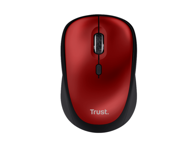 Trust Yvi+ Silent Wireless miš crveni, sa tihim tipkama_1
