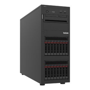Lenovo ThinkSystem ST250 V2; Tower; 1x Xeon E-2356G(6C 3.2GHz 12MB Cache/80W), 1x32GB, O/B, 2.5" HS (8), 2x RJ-45; RAID 5350-8i, HS 750W Titanium, XCC Enterprise, No DVD, 3 yr warranty_0