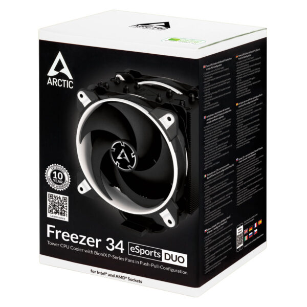 Freezer 34 eSports DUO - WhiteCPU Cooler with BioniXP-Series Fans,LGA1700 Kit included_4