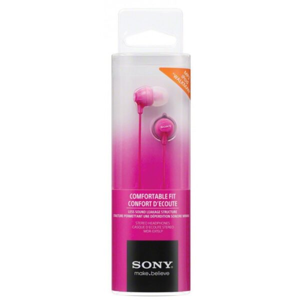 Sony slušalice EX15 pinkIn-Ear PinkSmartphone Mic and Control_1
