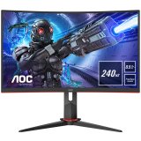 AOC Monitor 27'' C27G2ZU/BK 240Hz Gaming, Black-Red VA, 16:9, 1920x1080, 240Hz, 1ms, 300 cd/m2, 3000:1, HDMI*2, DP, USBhub, 2Wx2, vesa_0