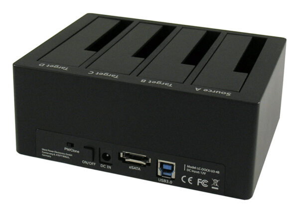 LC-Power LC-DOCK-U3-4BHDD docking station2,5"/3,5" SATA HDDs/SSDs_1