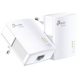 TP-Link AV1000 Powerline Starter Kit, Broadcom, 1 Gigabit Port, 1000Mbps Powerline, HomePlug AV, New PLC Utility,Twin Pack, Patented Power - Saving Mode - automatically reduces power consumption by up to 85%_0