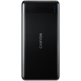 CANYON PB-107 Power bank 10000mAh Li-poly battery, Input Micro/PD 18W(Max), Output PD/QC3.0 18W(Max), quick charging cable 0.3m, 144*68*16mm, 0.25kg, Black_0