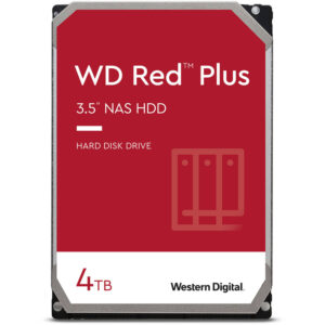 WD HDD 4TB SATA3 Red PlusIntelliPower 256MB,For NAS Systems_0