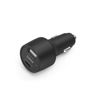 Punja� za auto HAMA, 30W, USB-C+USB-A, crni_0