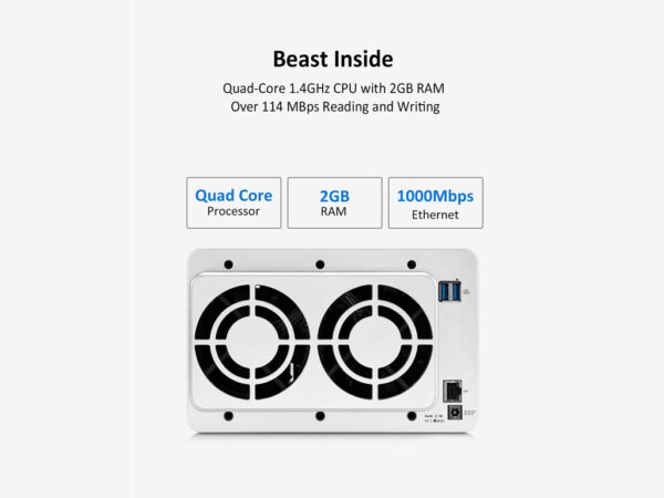 TerraMaster NAS F4-2104 bays,Quad Core 1.4GHz 72TB_1