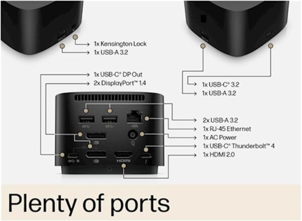 Docking HP Docking Station TB4 G4 120W (4J0A2AA)_0