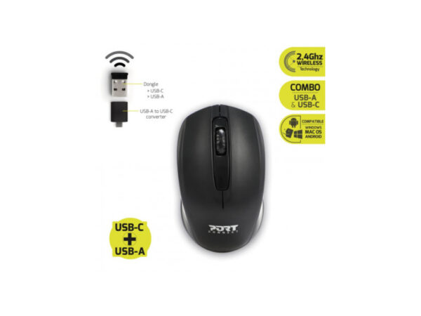 PORT PREMIUM RUKSAK 14/15.6"I WIRELESS MIŠ, CRNI_0