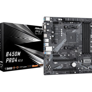 ASROCK MB B450M PRO4 R2.0AMD B450;AM4;4xDDR4m.2,VGA,DVI,HDMI,micro ATX_0