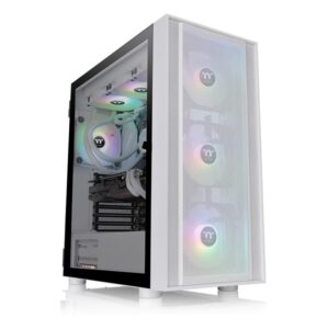 Thermaltake H570 TG ARGB Snow Mid tower, tempered glass, 3x 120mm ARGB Lite fan_0