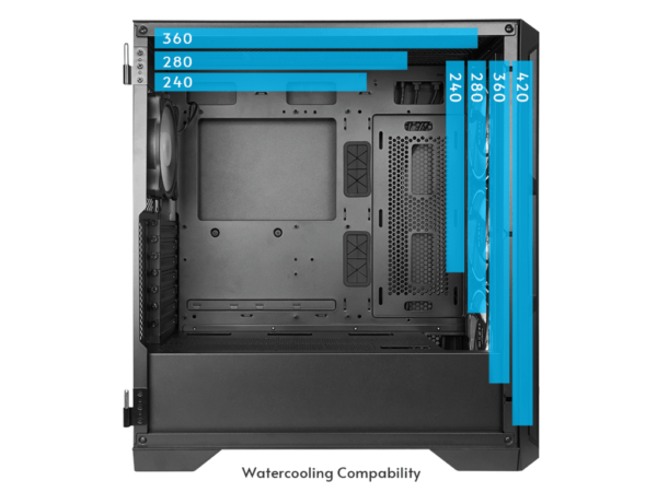 Chieftec Apex Air Case3x140mm PWM fans, E-ATXmesh front, tempered glass side_6